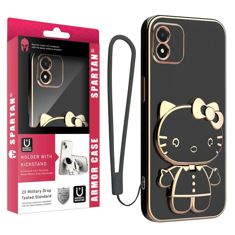 کاور اسپارتان مدل Kitty Strap مناسب برای گوشی موبایل آنر X5 4G به همراه بند