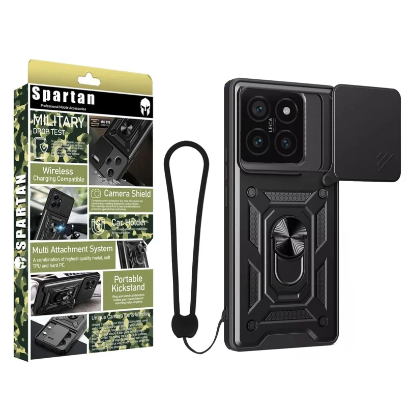 کاور اسپارتان مدل Defender Armor Apple Strap مناسب برای گوشی موبایل شیائومی 14T Pro به همراه بندآویز