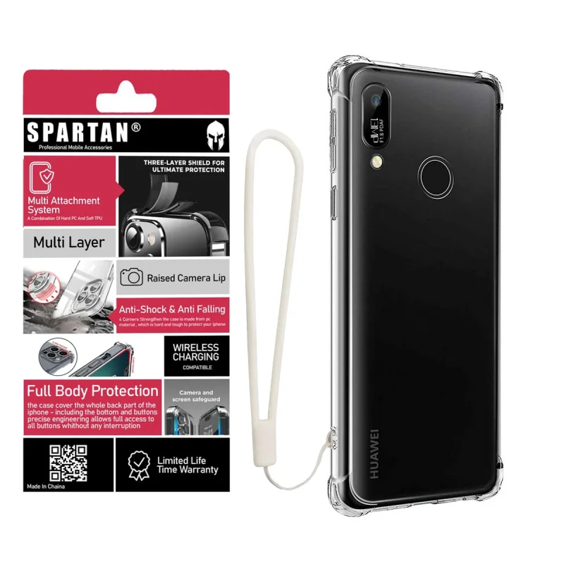 کاور اسپارتان مدل Airbag Strap مناسب برای گوشی موبایل هوآوی Y6 Prime 2019 به همراه بندآویز
