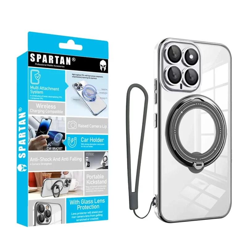 کاور اسپارتان مدل Ring Stand Strap مناسب برای گوشی موبایل شیائومی 14 به همراه بندآویز