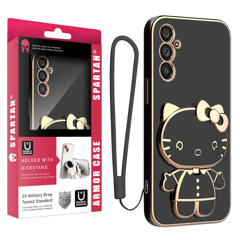 کاور اسپارتان مدل Kitty Strap مناسب برای گوشی موبایل سامسونگ Galaxy M34 به همراه بند