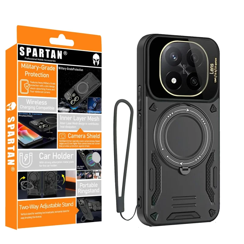 کاور اسپارتان مدل Hybrid Strap مناسب برای گوشی موبایل شیائومی  Redmi Note 14 Pro 5G/ Poco X7 به همراه بند