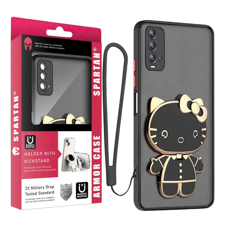 کاور اسپارتان مدل MBC Kitty Strap مناسب برای گوشی موبایل شیائومی Redmi 9T به همراه بند