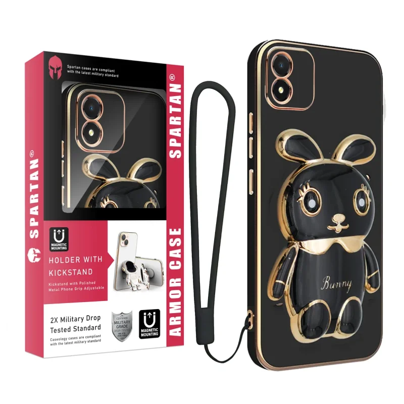 کاور اسپارتان مدل Bunny Strap مناسب برای گوشی موبایل آنر X5 4G به همراه بند
