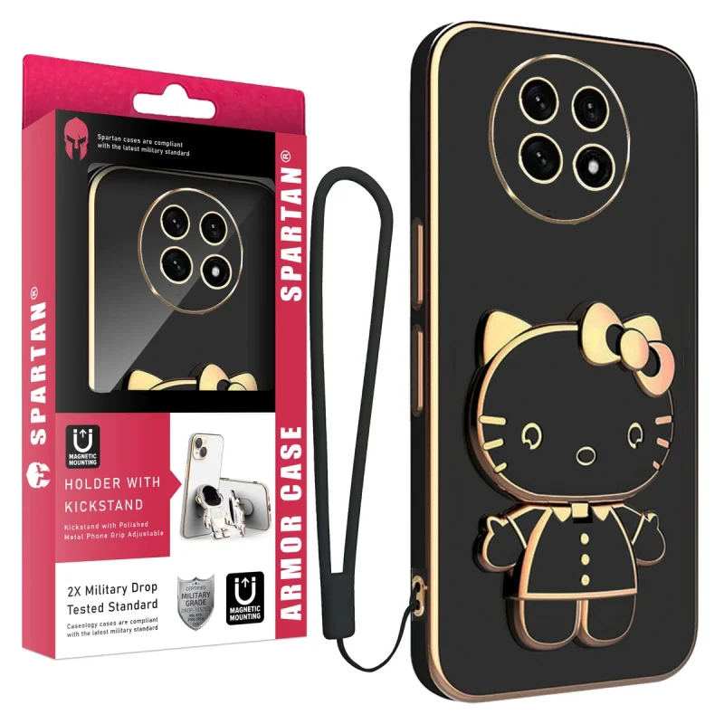 کاور اسپارتان مدل  Kitty Strap مناسب برای گوشی موبایل ریلمی 12 5G به همراه بند