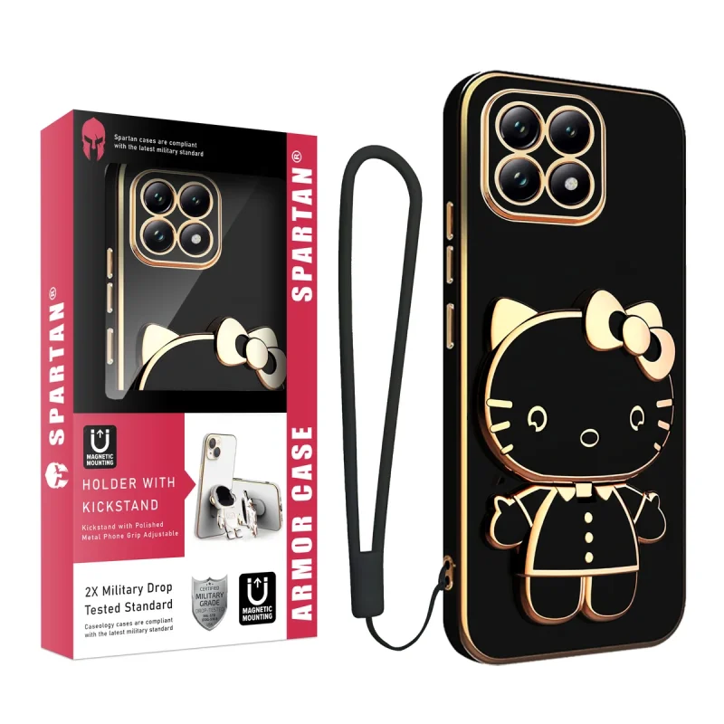 کاور اسپارتان مدل Kitty Strap مناسب برای گوشی موبایل شیائومی 14T Pro به همراه بندآویز