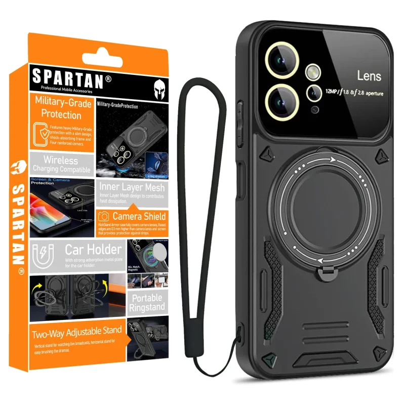 کاور اسپارتان مدل Hybrid Armor Strap مناسب برای گوشی موبایل شیائومی Redmi Note 12 4G به همراه بند