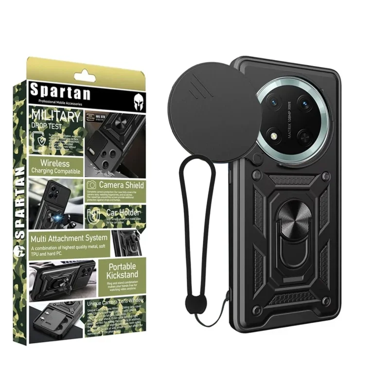 کاور اسپارتان مدل Defender Armor Strap مناسب برای گوشی موبایل آنر X9c به همراه بندآویز