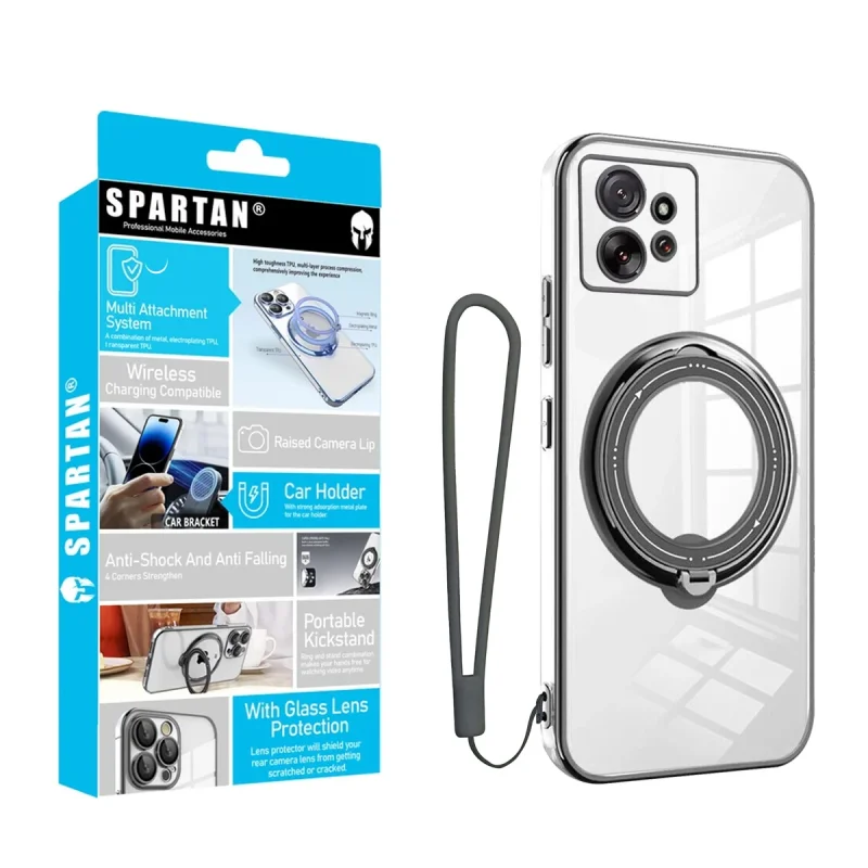 کاور اسپارتان مدل Ring Stand Strap مناسب برای گوشی موبایل شیائومی Redmi Note 12 4G به همراه بندآویز
