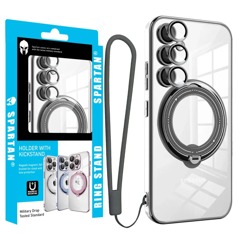 کاور اسپارتان مدل Ring Stand Strap مناسب برای گوشی موبایل سامسونگ Galaxy A16 4G / A16 5Gبه همراه بند