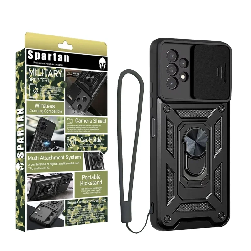 کاور اسپارتان مدل Defender Armor Strap مناسب برای گوشی موبایل سامسونگ Galaxy A53 به همراه بند