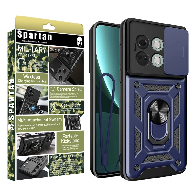 کاور اسپارتان مدل Defender Armor Strap مناسب برای گوشی موبایل وان پلاس 11R / 11 5G / Ace 2 به همراه بندآویز