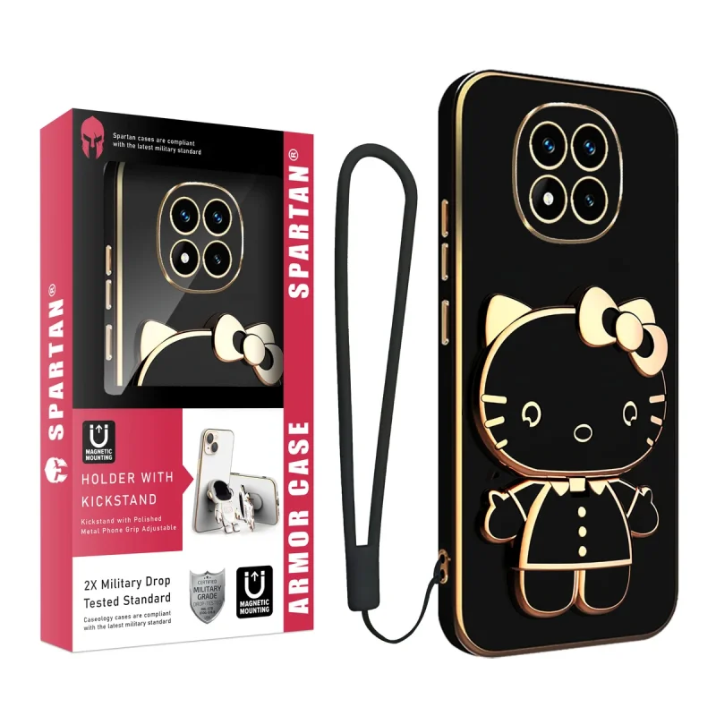 کاور اسپارتان مدل Kitty Strap مناسب برای گوشی موبایل شیائومی Redmi Note 14 Pro Plus به همراه بندآویز