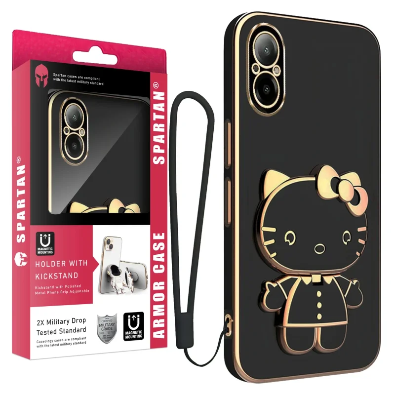 کاور اسپارتان مدل  Kitty Strap مناسب برای گوشی موبایل ریلمی C67 4G به همراه بند
