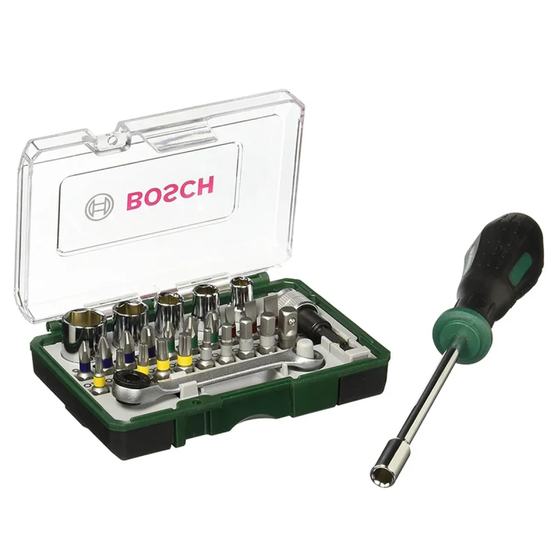 سری پیچ گوشتی شارژی بوش مدل فوق حرفه ای BO-Extra28 مجموعه 28 عددی