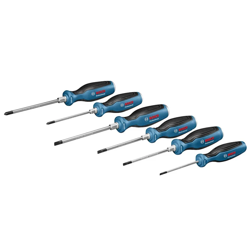 پیچ گوشتی ضربه خور بوش مدل فوق حرفه ای کد Screwdriver 6 Hard Set مجموعه 6 عددی