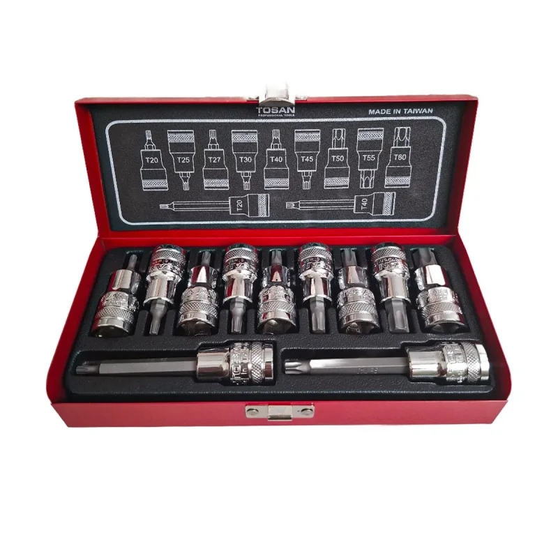 آچار بکس توسن مدل T1253-11T مجموعه 11 عددی