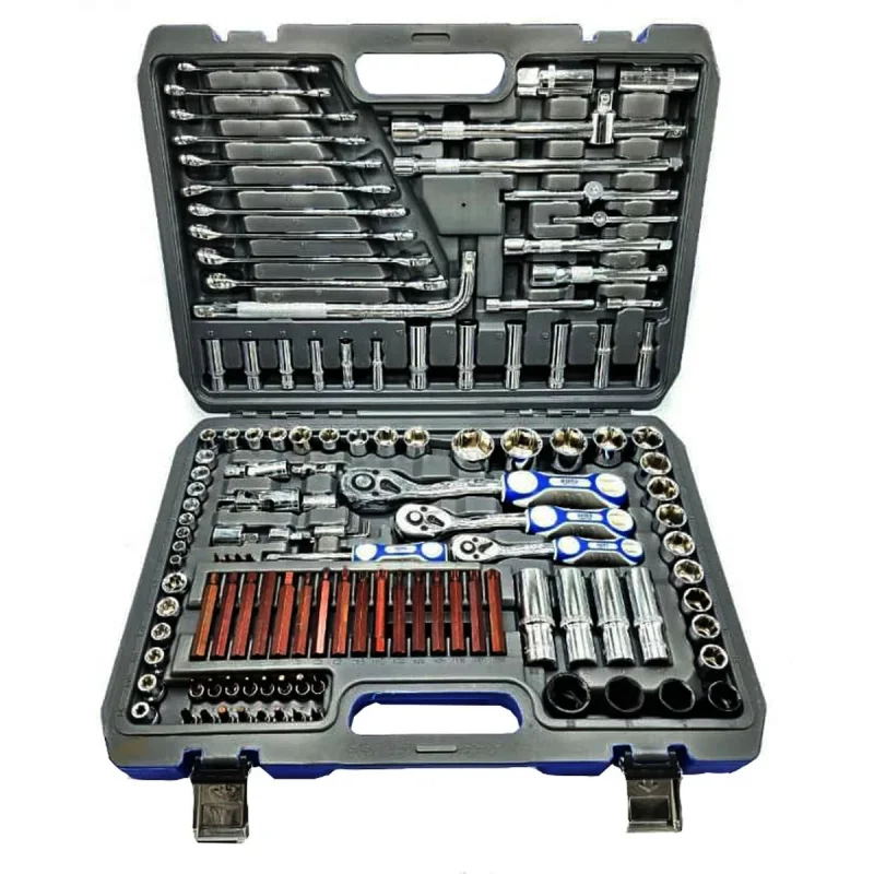 آچار بکس باس مدل BS-128 مجموعه صنعتی 128 عددی