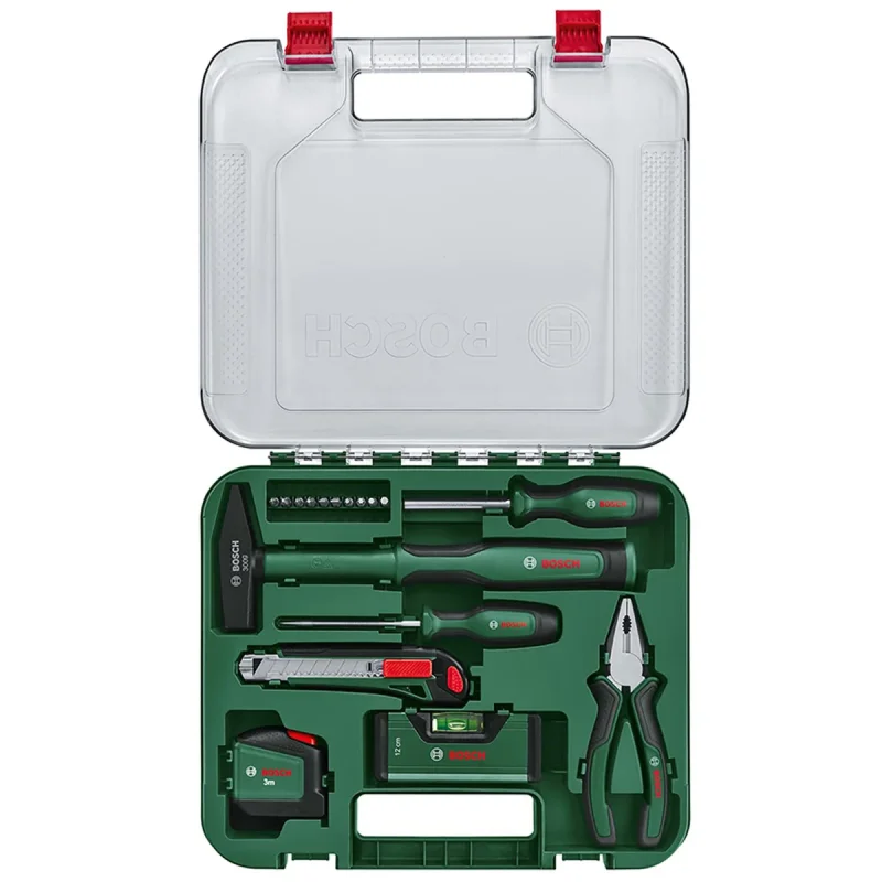 مجموعه 17 عددی ابزار دستی بوش مدل فوق حرفه ای کد 17 BOX-PRO