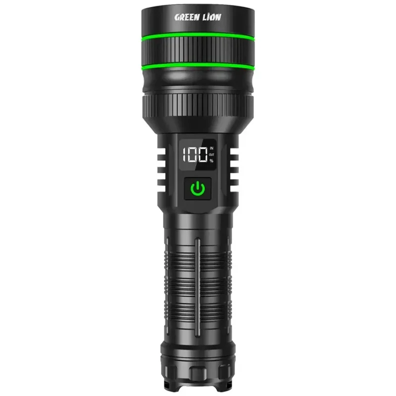 چراغ قوه دستی گرین لاین مدل GNHR3000LMBK با نور مهتابی