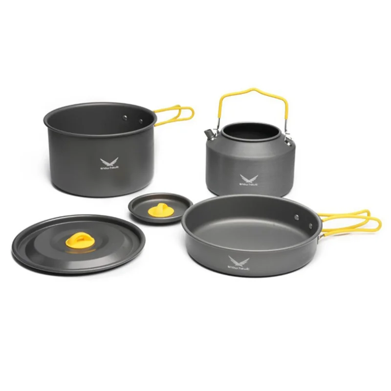 مجموعه ظروف 3 نفره کمپینگ اسنو هاوک مدل SN-T111