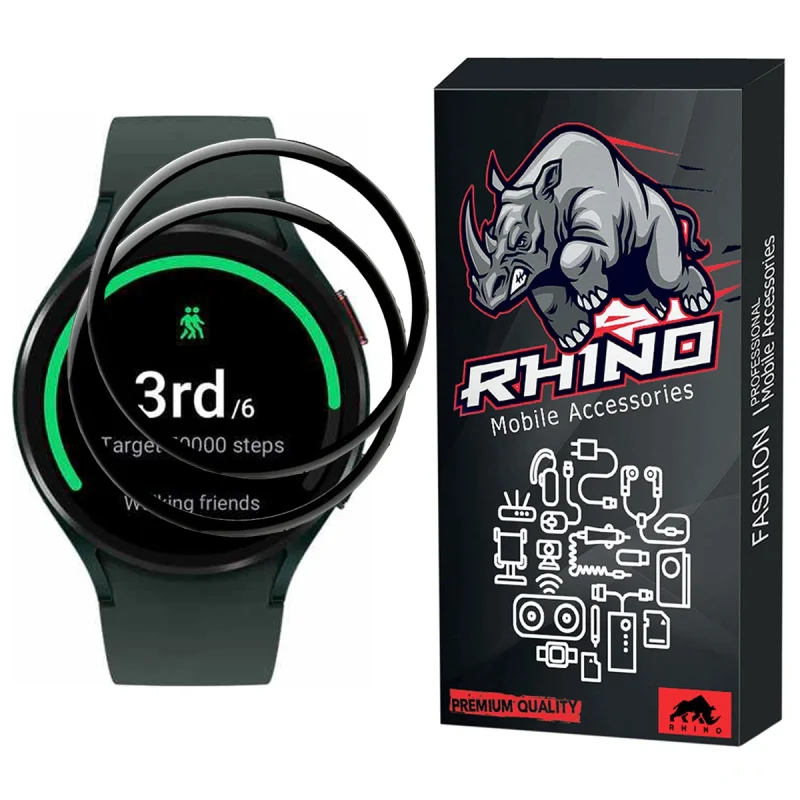 محافظ صفحه نمایش راینو مدل R-PMMA مناسب برای مچ بند هوشمند سامسونگ GALAXY Watch 4 44mm بسته 2 عددی
