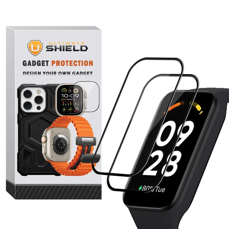 محافظ صفحه نمایش آلتیمیت شیلد مدل Nano Pmma مناسب برای ساعت هوشمند شیائومی Smart Band 9 Active بسته دو عددی