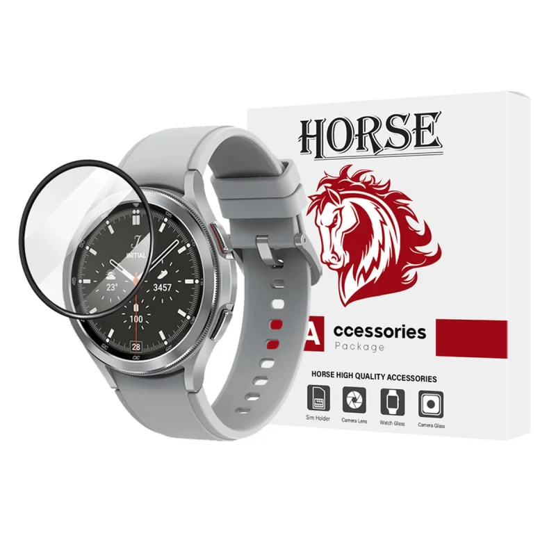 محافظ صفحه نمایش هورس مدل PMMAWH مناسب برای ساعت هوشمند سامسونگ Watch 4 Classic 46 mm