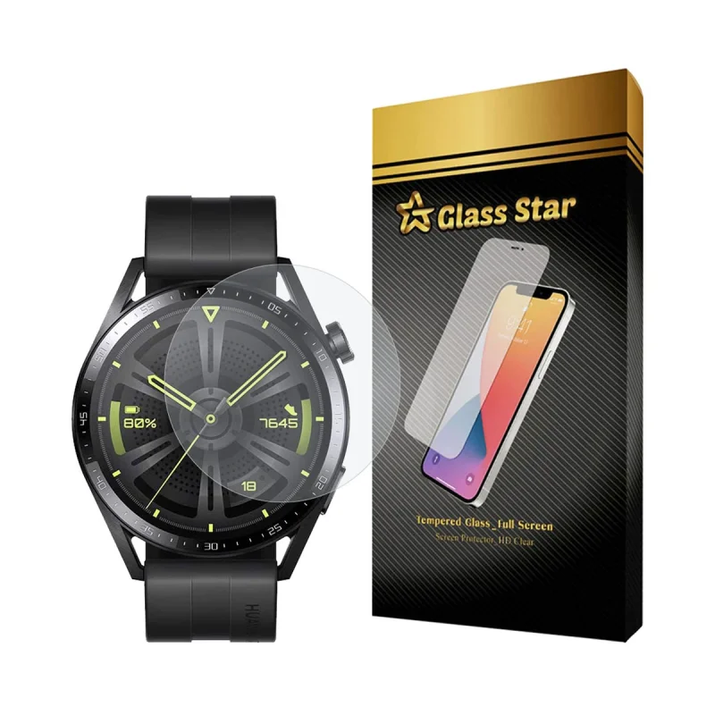 محافظ صفحه نمایش گلس استار مدل WATCHSAFS مناسب برای ساعت هوشمند هوآوی Watch GT 3 46 mm