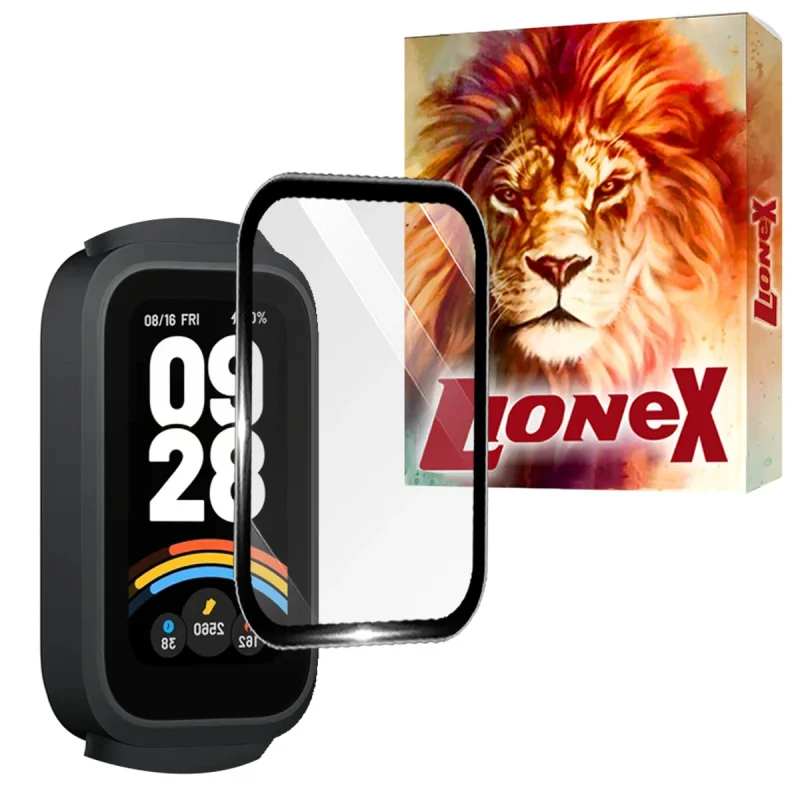 محافظ صفحه نمایش لایونکس مدل LWPM مناسب برای ساعت هوشمند شیائومی Mi band 9 Active