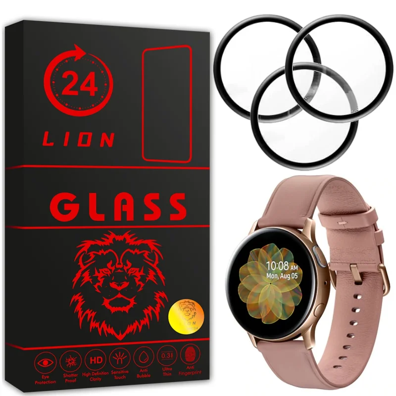 محافظ صفحه نمایش لاین مدل RT007 مناسب برای ساعت هوشمند سامسونگ Galaxy Watch Active 2 40mm بسته سه عددی