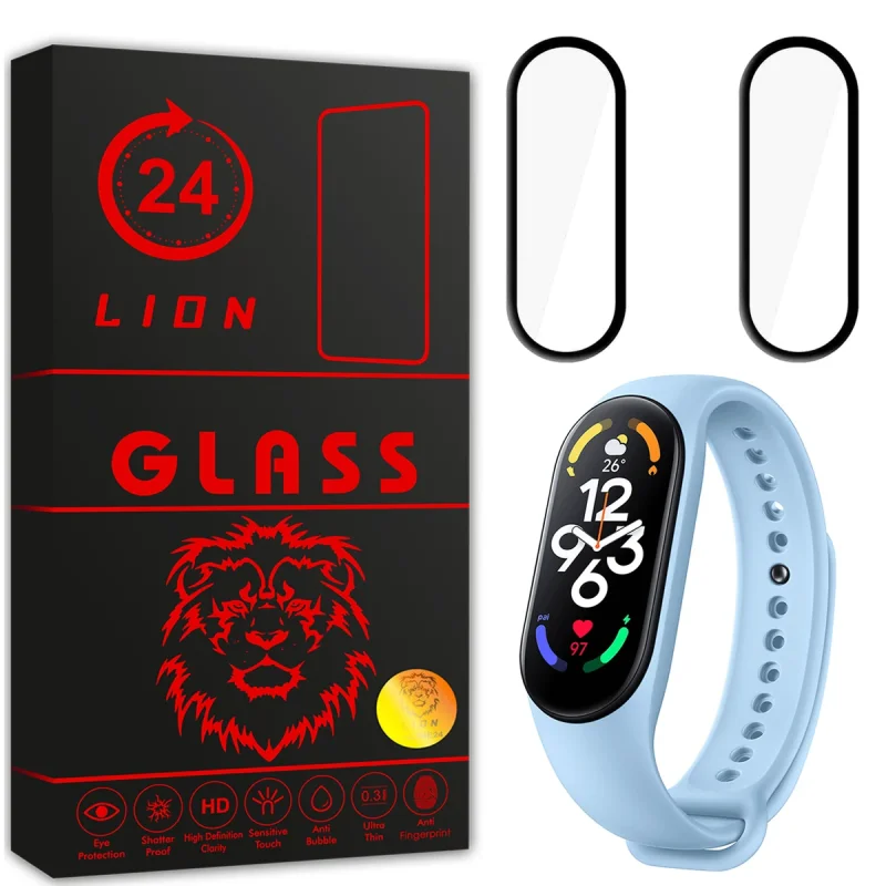 محافظ صفحه نمایش لاین مدل RT007 مناسب برای ساعت هوشمند شیائومی Mi Band 7 بسته دو عددی