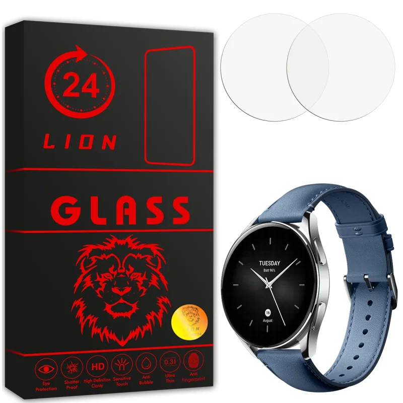 محافظ صفحه نمایش لاین مدل RB007 مناسب برای ساعت هوشمند شیائومی Watch S2 46mm بسته دو عددی
