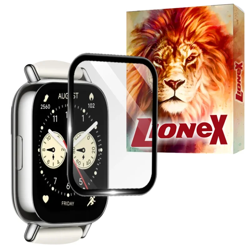 محافظ صفحه نمایش لایونکس مدل LWPM مناسب برای ساعت هوشمند شیائومی Redmi Watch 5 Active