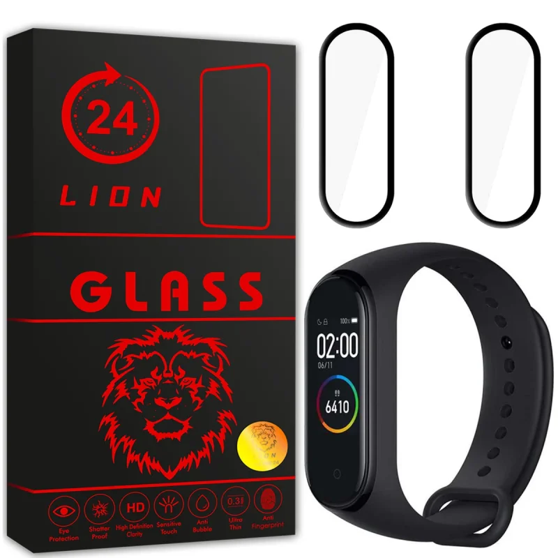 محافظ صفحه نمایش لاین مدل RT007 مناسب برای ساعت هوشمند شیائومی Mi Band 4 بسته دو عددی