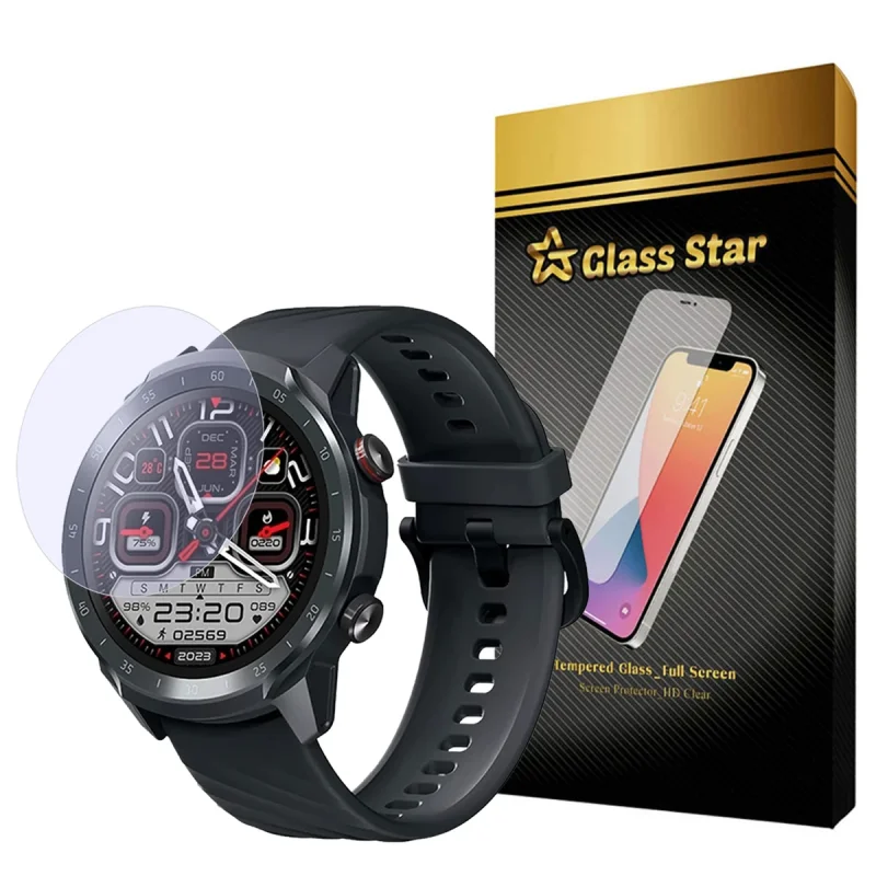 محافظ صفحه نمایش گلس استار مدل SIMWATCHS مناسب برای ساعت هوشمند میبرو A2 45mm
