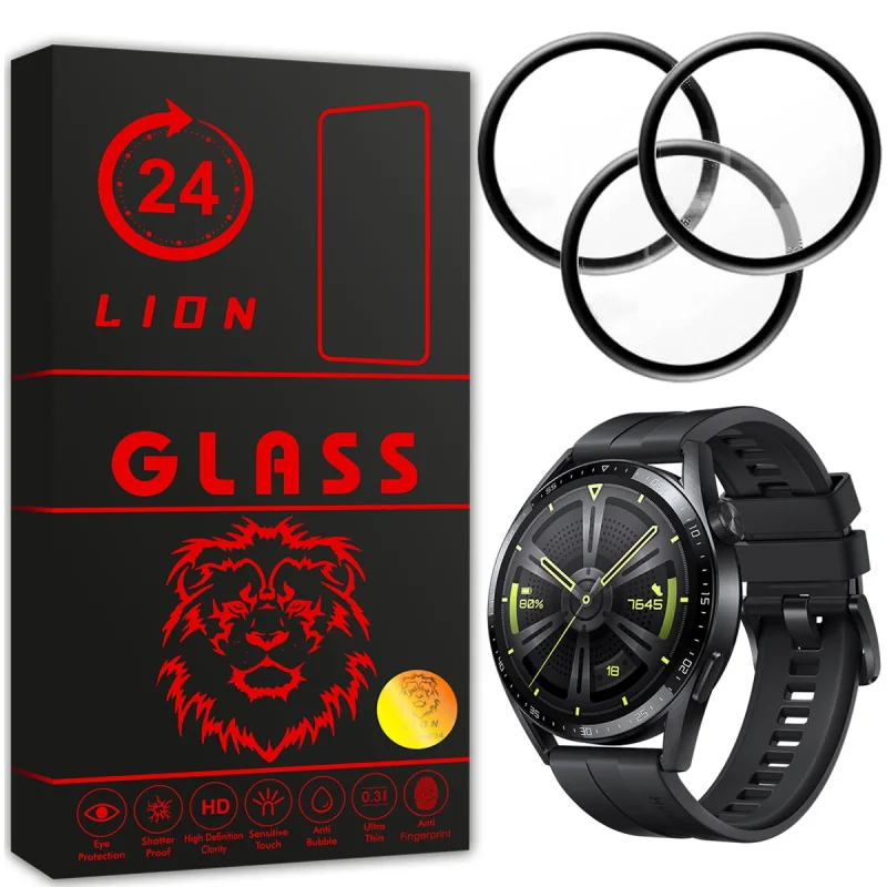 محافظ صفحه نمایش لاین مدل RT007 مناسب برای ساعت هوشمند هوآوی Watch GT3 46mm بسته سه عددی