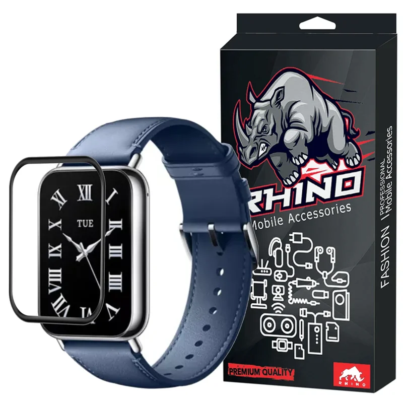 محافظ صفحه نمایش راینو مدل PMMA مناسب برای ساعت هوشمند شیائومی Mi Band 8 Pro