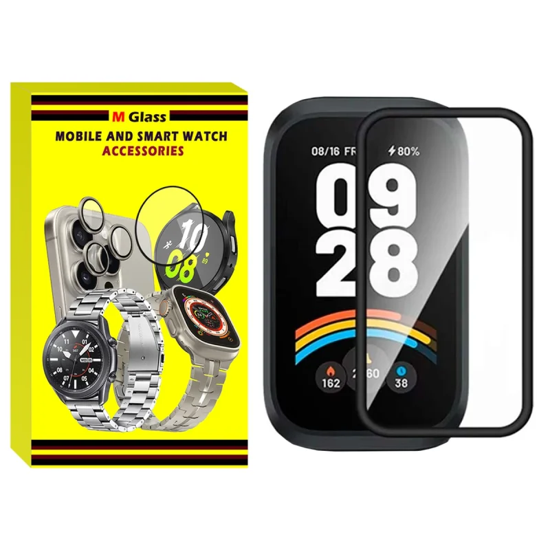 محافظ صفحه نمایش نانو ام‌گلس مدل GLS-Pmma مناسب برای ساعت هوشمند شیائومی Smart Band 9 Active 46mm