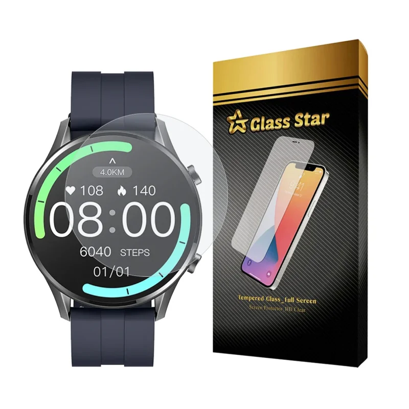 محافظ صفحه نمایش گلس استار مدل WATCHSAFS مناسب برای ساعت هوشمند آیمیلب W12