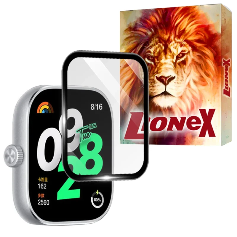 محافظ صفحه نمایش لایونکس مدل LWPM مناسب برای ساعت هوشمند شیائومی Redmi Watch 4