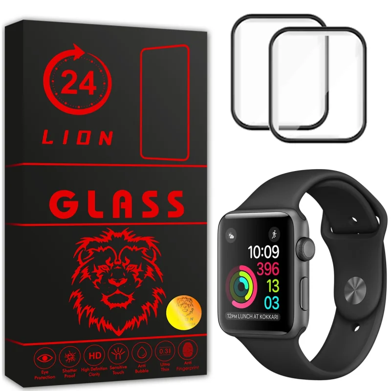 محافظ صفحه نمایش لاین مدل RT007 مناسب برای اپل واچ Series 1 Aluminum 42mm بسته دو عددی