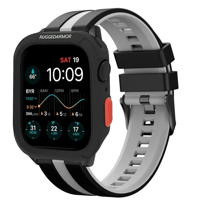 بند اسپریگ مدل Ferrer Rugged مناسب برای اپل واچ 44 میلی متری سری 4/5/6/SE/SE2/SE3 به همراه کاور