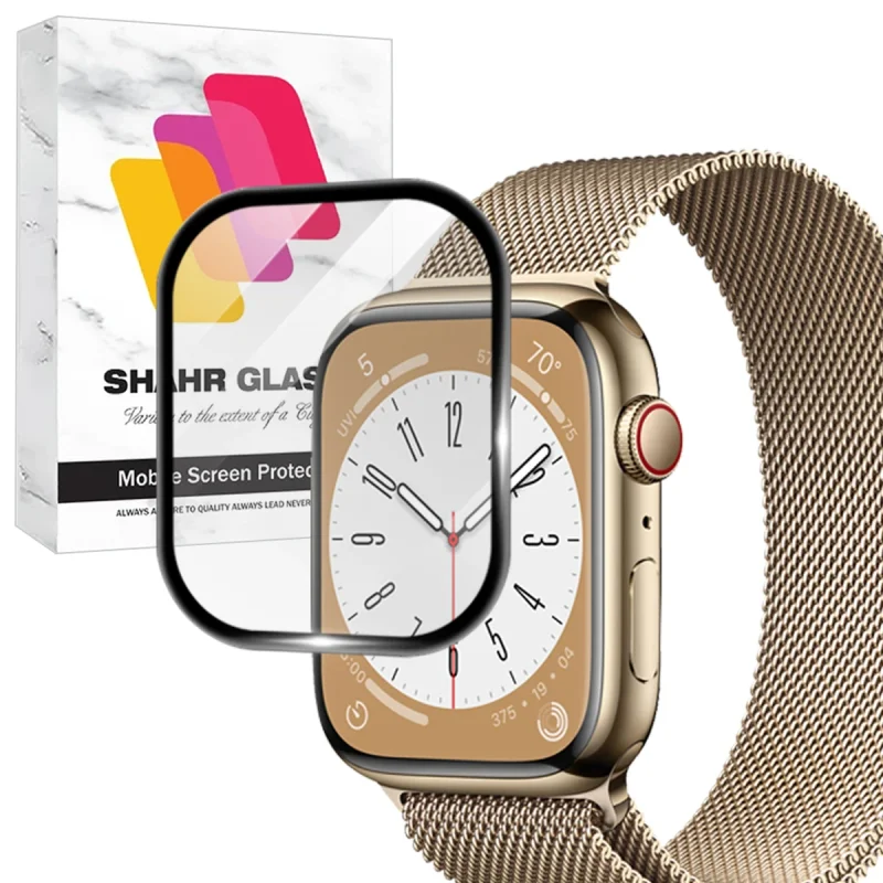 محافظ صفحه نمایش شهر گلس مدل SWPM مناسب برای اپل واچ Watch Series 7 / Series 8 / Series 9 45 mm