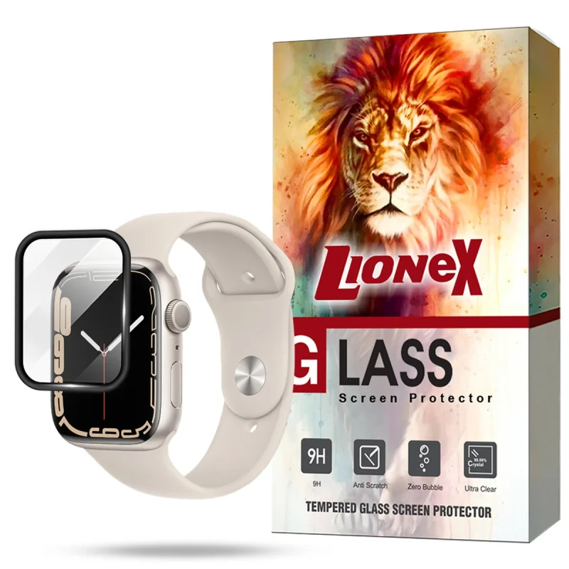 محافظ صفحه نمایش لایونکس مدل PMML20 مناسب برای اپل واچ  Watch Series 7 / Series 8 / Series 9 41 mm
