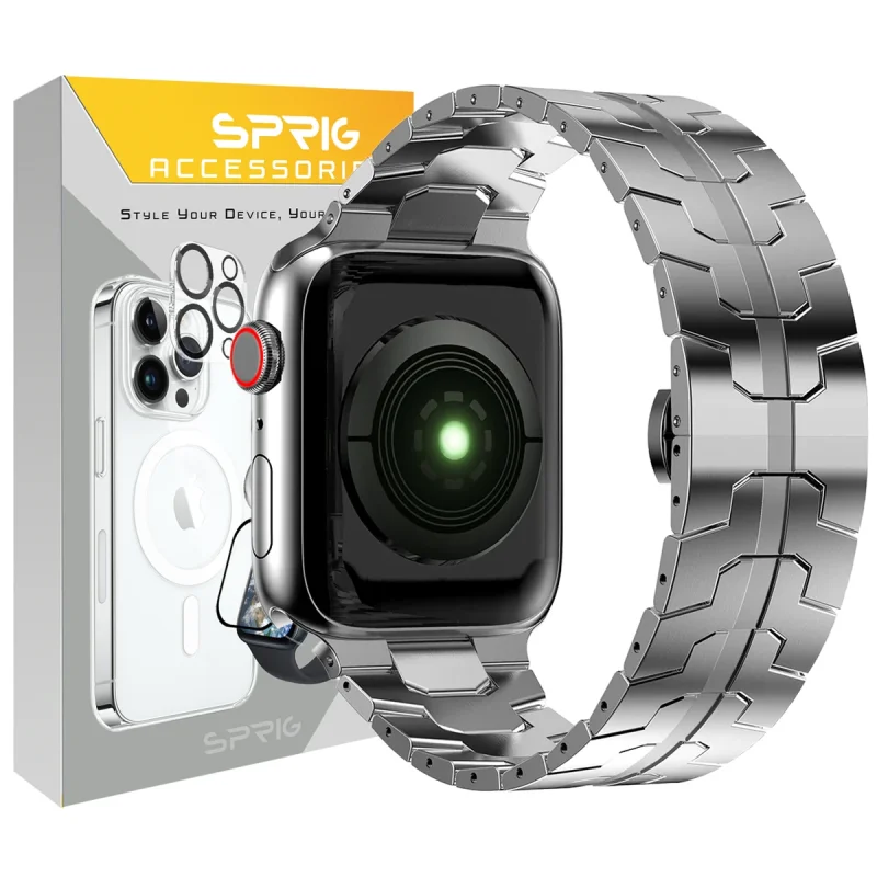 بند اسپریگ مدل Iron Man مناسب برای اپل واچ Ultra / Ultra 2 49mm