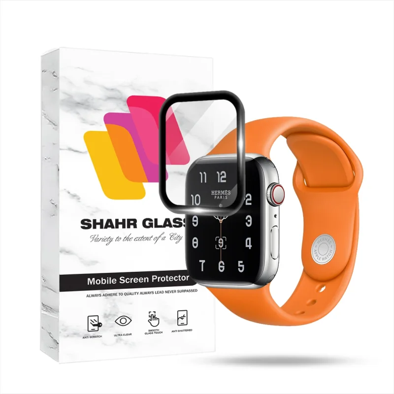 محافظ صفحه نمایش شهر گلس مدل PMMWSH مناسب برای ساعت هوشمند اپل واچ Series 4 / Series 5 / Series 6 44 mm