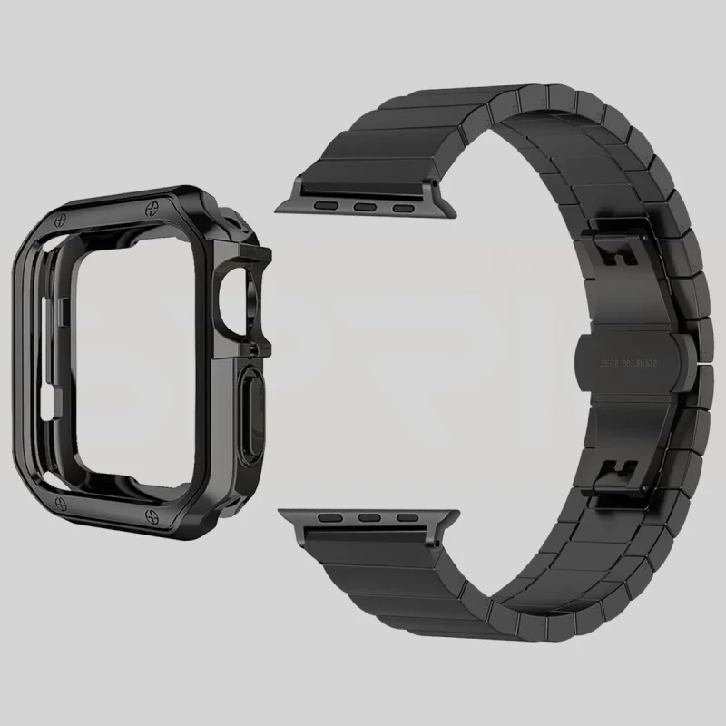 بند اسپریگ مدل Simple Link Lux مناسب برای اپل واچ سری 7/8/9 سایز 41mm به همراه کاور