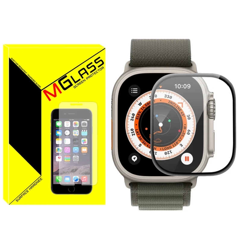 محافظ صفحه نمایش نانو ام‌گلس مدل PMA-MG مناسب برای اپل واچ Ultra / Ultra 2 49mm