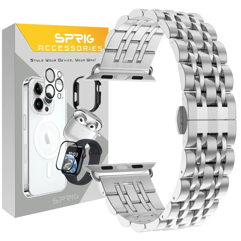 بند اسپریگ مدل 7Bead Steel مناسب برای اپل واچ Ultra / Ultra 2 49mm